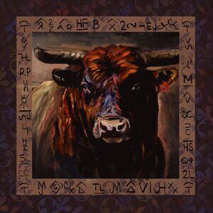 Megan Weir - Luxury Rocking Out: a Calgary Stampede Bull – Fine Art Wild Rag